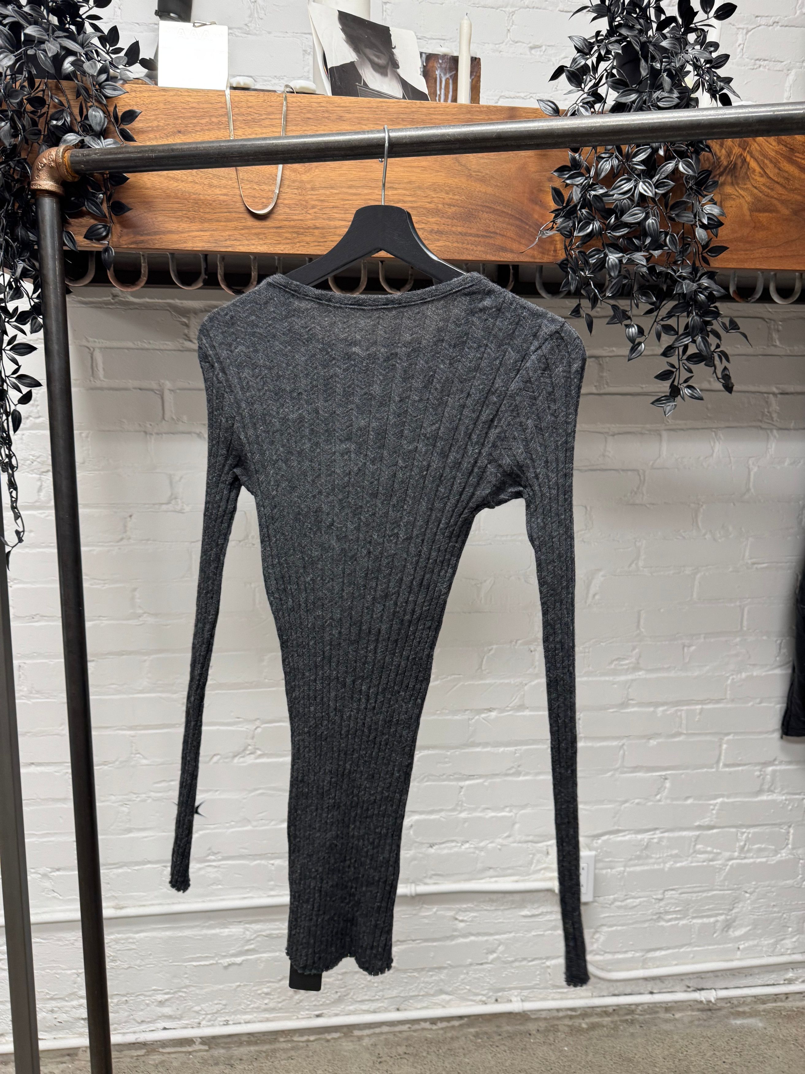 Yohji Yamamoto Yohji Yamamoto Y’s Ribbed Wool Stretch Long Sleeve Size US M / EU 48-50 / 2 - 3 Thumbnail