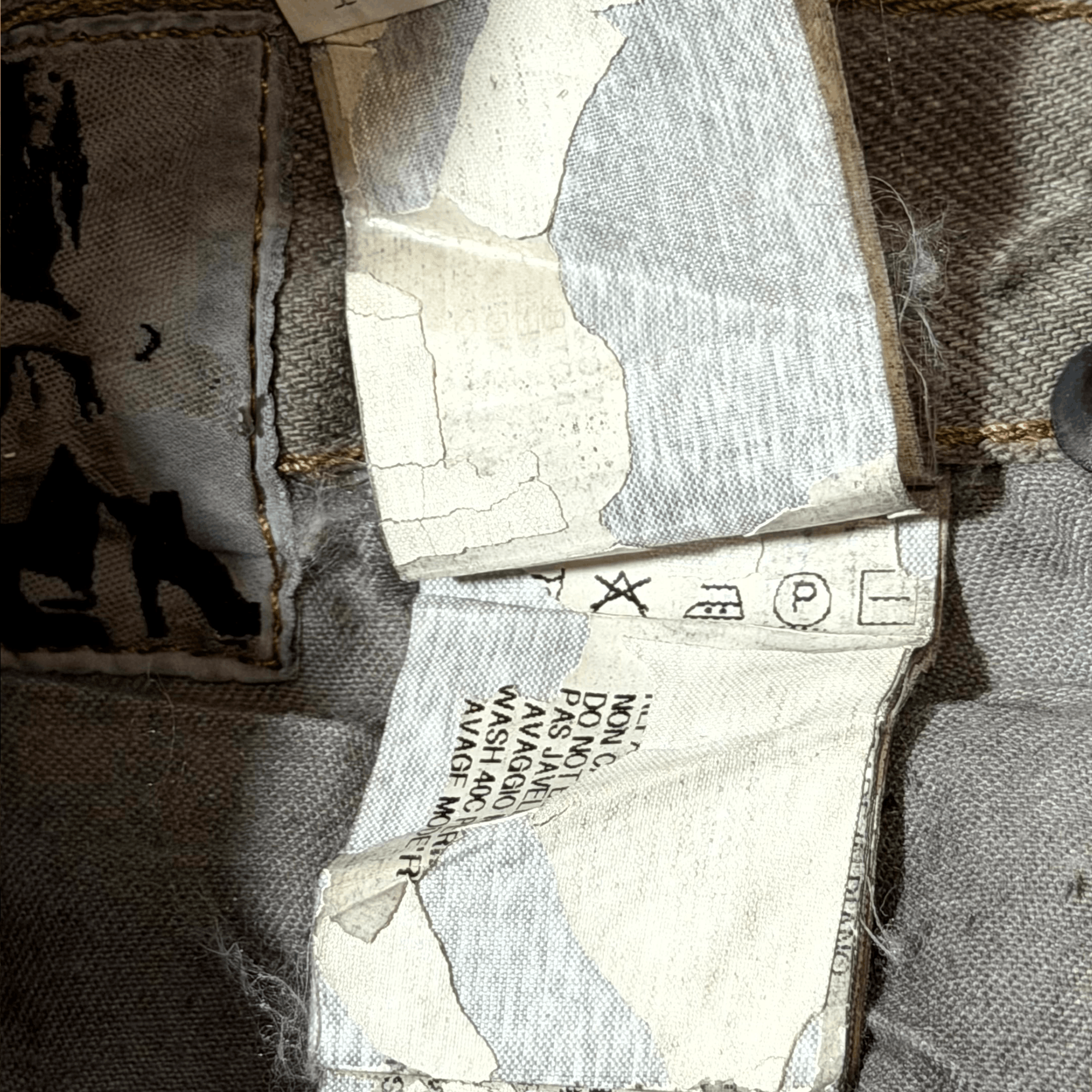 Rick Owens SS09 Rick Owens Gold Wax Strutter Banana Cut Denim Size US 28 / EU 44 - 14 Thumbnail