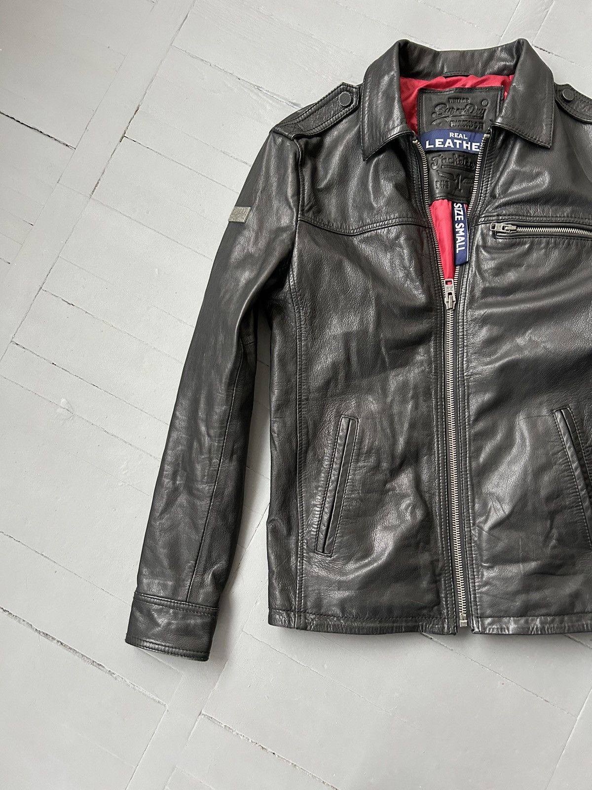 Leather × Superdry Superdry leather jacket vintage Size US S / EU 44-46 / 1 - 4 Thumbnail