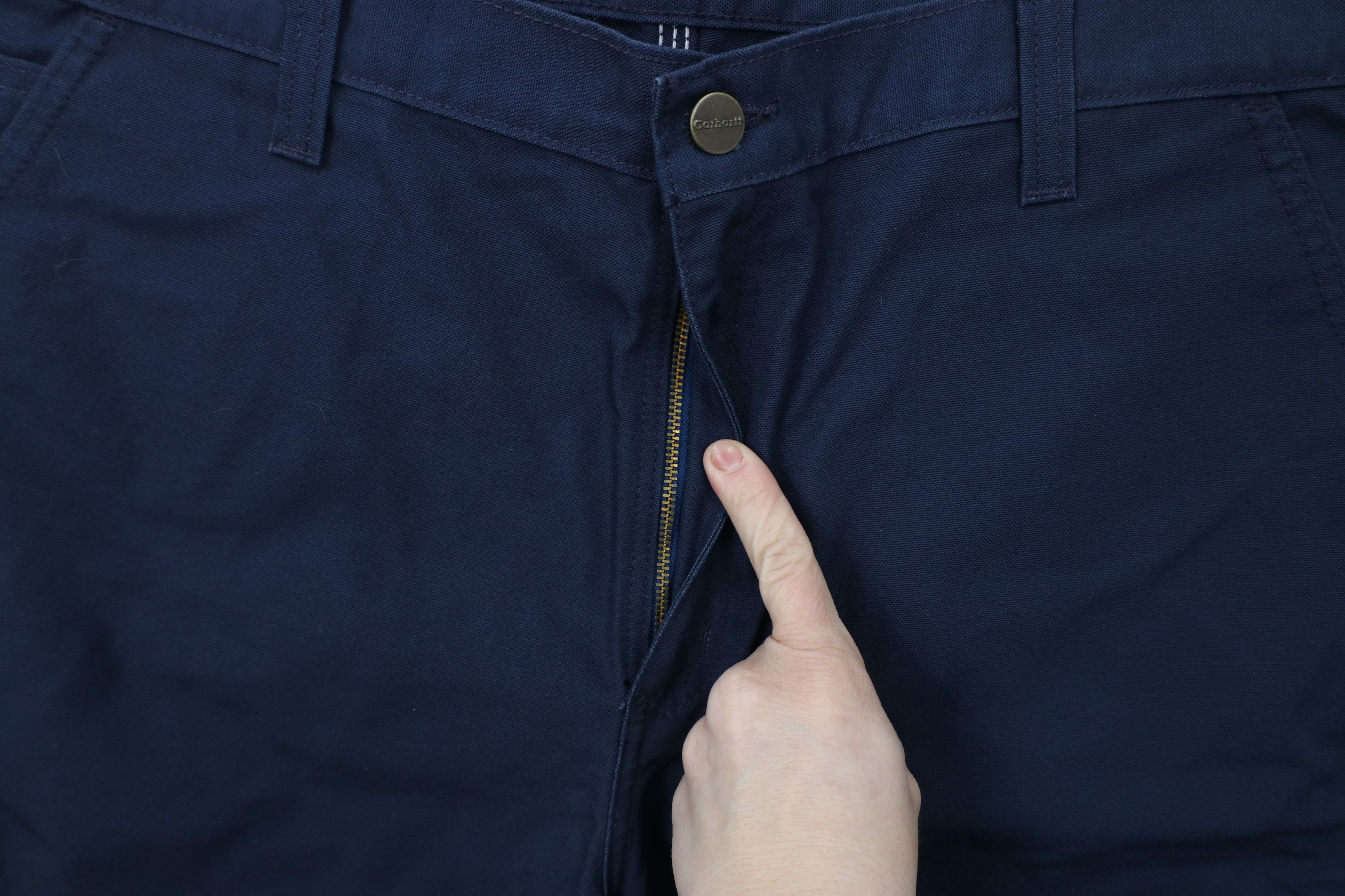 Carhartt × Vintage Deadstock Vintage Y2K Carhartt Canvas Dungaree Pants Blue Size US 38 / EU 54 - 5 Thumbnail