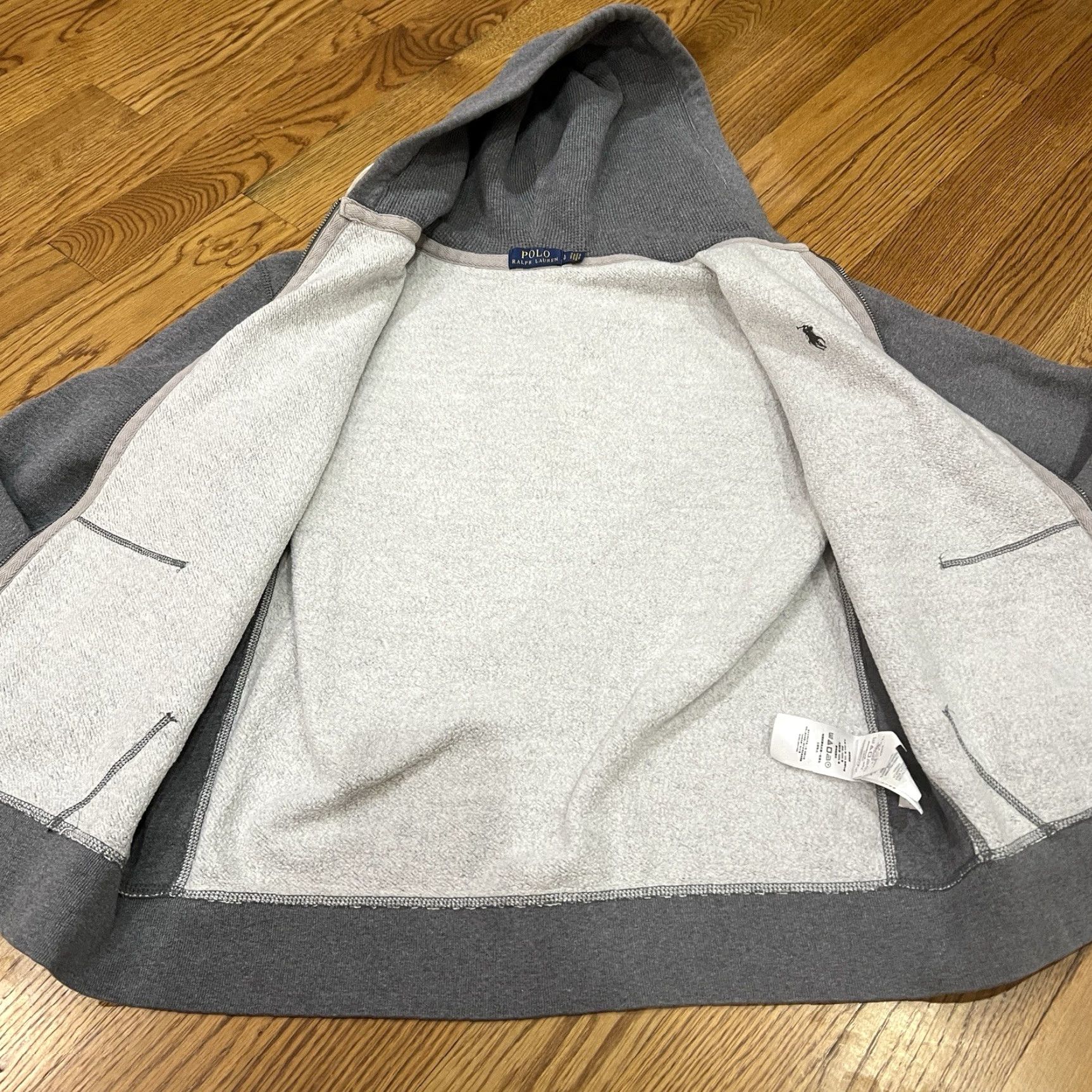 Polo Ralph Lauren Polo Ralph Lauren Hoodie Mens Size L Gray Full Zip Embroidered Pony Logo Size US L / EU 52-54 / 3 - 6 Thumbnail