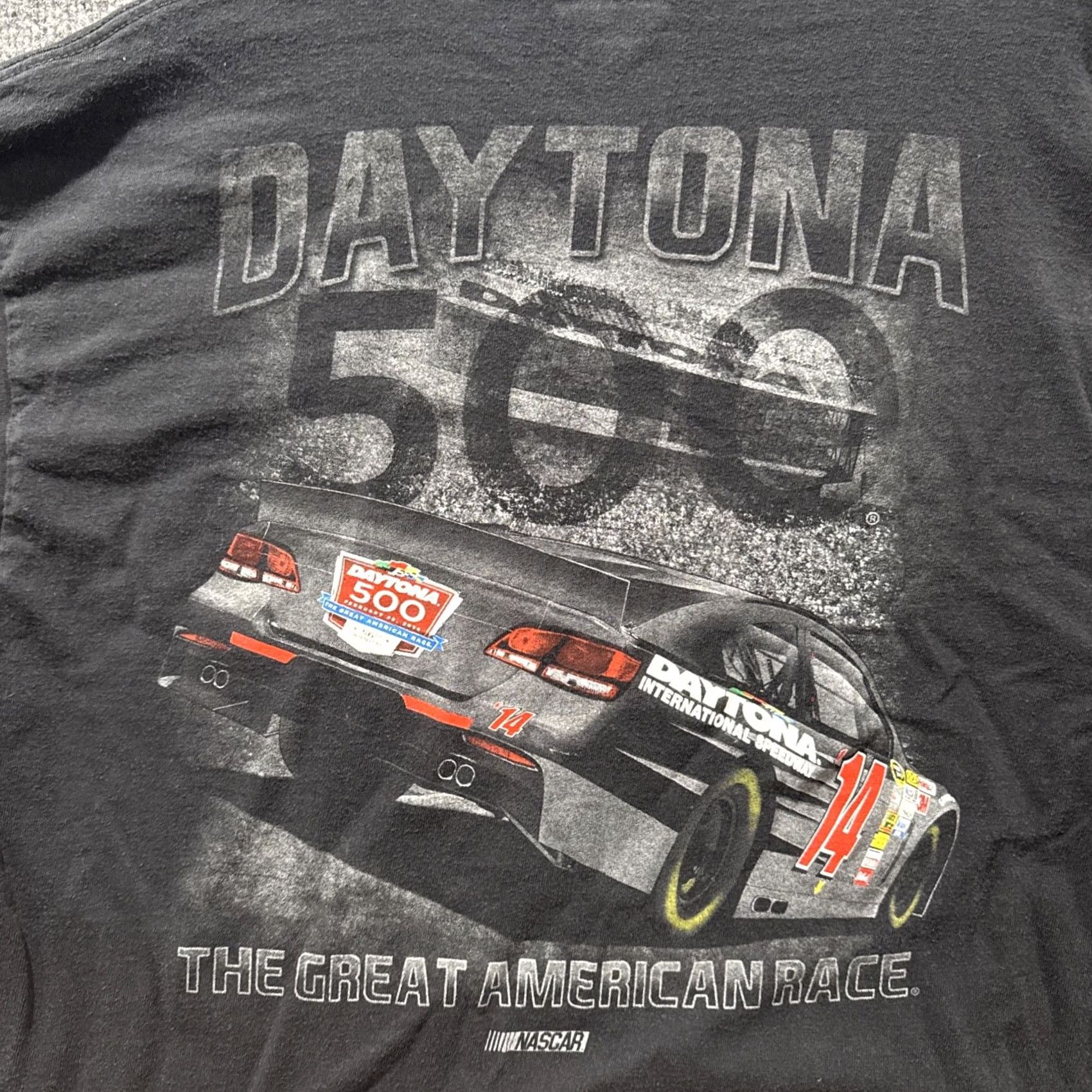 NASCAR NASCAR Daytona 500 T-Shirt Mens Size XL Black Graphic The Greatest American Race Size US XL / EU 56 / 4 - 2 Thumbnail