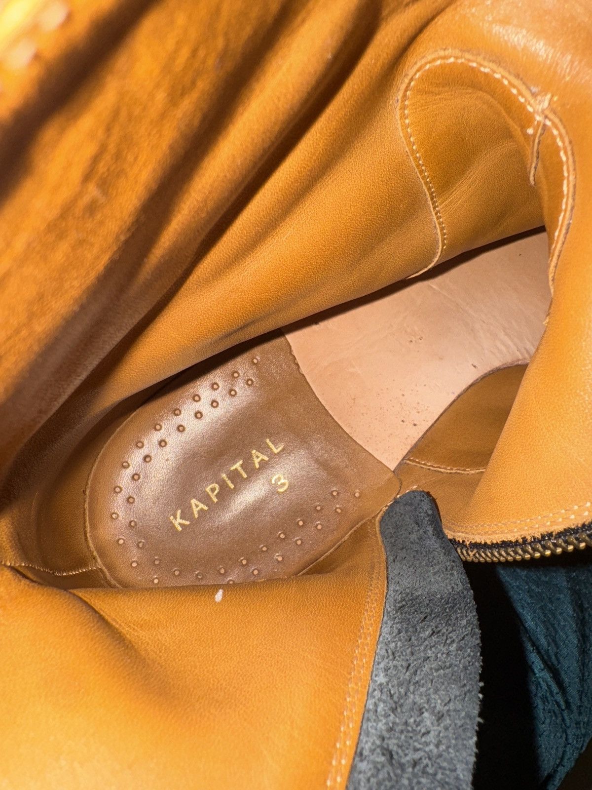 Kapital × Kapital Kountry Smiley Leather Chelsea Boots Size US 11 / EU 44 - 11 Thumbnail