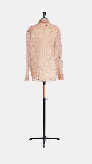 Dior o1w1db10924 Cotton Shirt With Bee in Pink Size M / US 6-8 / IT 42-44 - 2 Thumbnail
