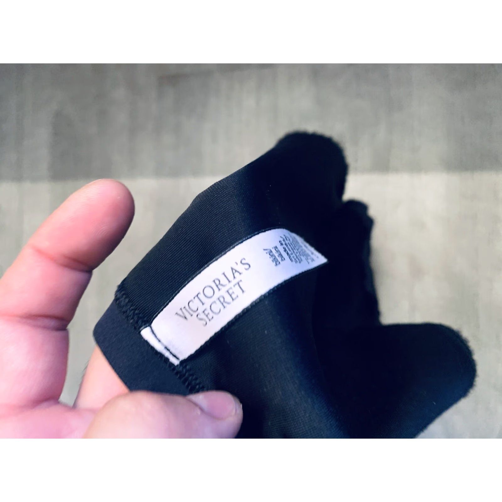 Victoria's Secret Victoria's Secret Bikini Panties L Black Velvet Women Regular Silk Polyester Elastane Logo Opaque Lightweight Low Rise Velvet Panties Size 36" / US 14 / IT 50 - 4 Thumbnail