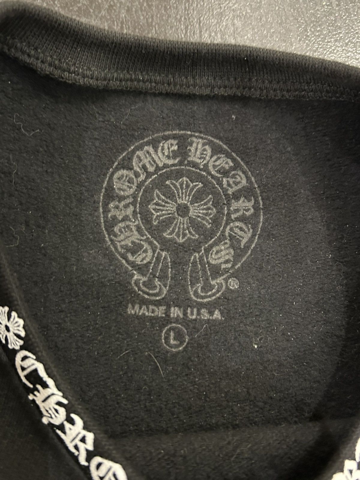Chrome Hearts Chrome Hearts Neck Logo Crewneck Size US L / EU 52-54 / 3 - 3 Thumbnail