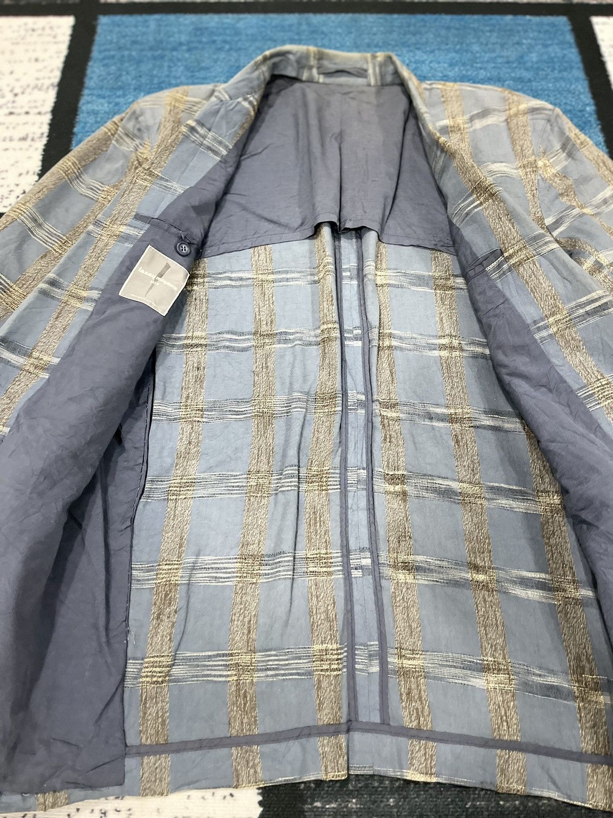 Vintage VINTAGE ISSEY MIYAKE TARTAN COAT JACKET Size US M / EU 48-50 / 2 - 18 Thumbnail