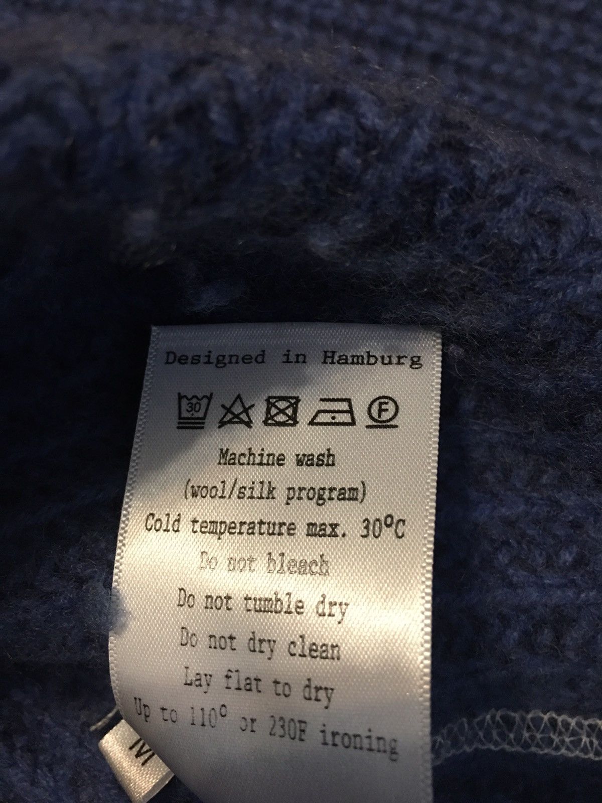 Other Henry Christ Hamburg Blue Cotton Cashmere Knit Sweater Size M / US 6-8 / IT 42-44 - 11 Thumbnail