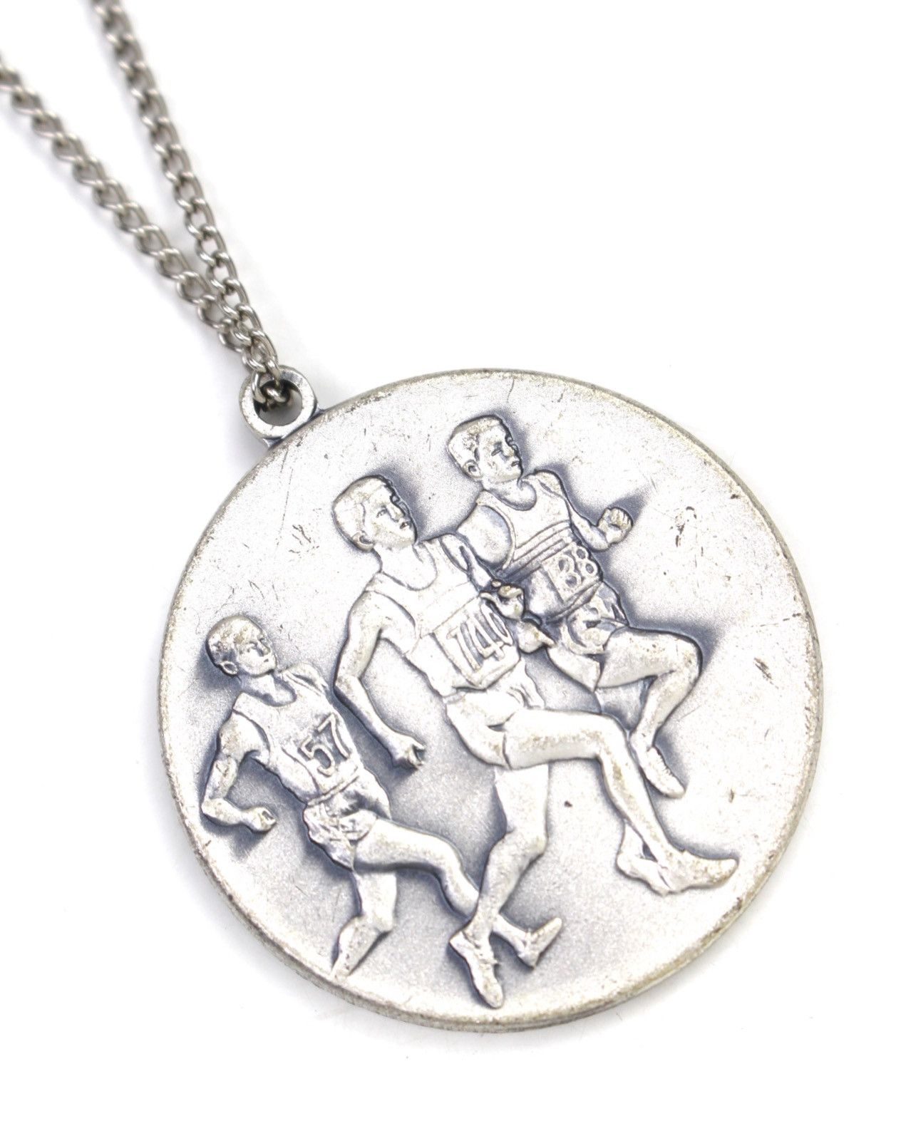 Vintage 1980 SHŌWA JAPAN WALK & RUN COMMEMORATIVE MEDAL NECKLACE Size ONE SIZE - 3 Thumbnail