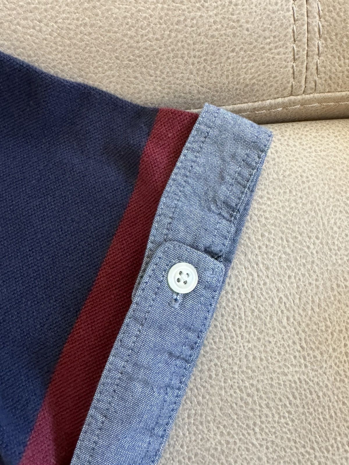 Tommy Hilfiger Tommy Hilfiger Slim Fit Polo L – Rugby Stripe Size US L / EU 52-54 / 3 - 9 Thumbnail