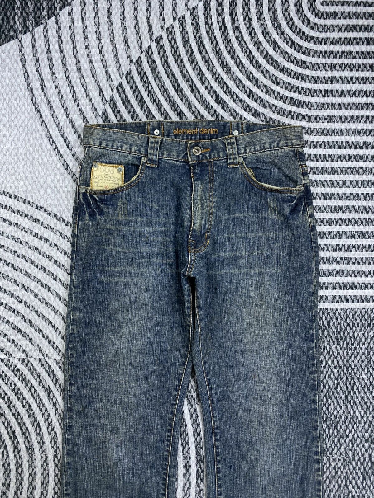 Element Vintage Element Skateboards Flared Denim Jeans Size US 33 - 7 Thumbnail