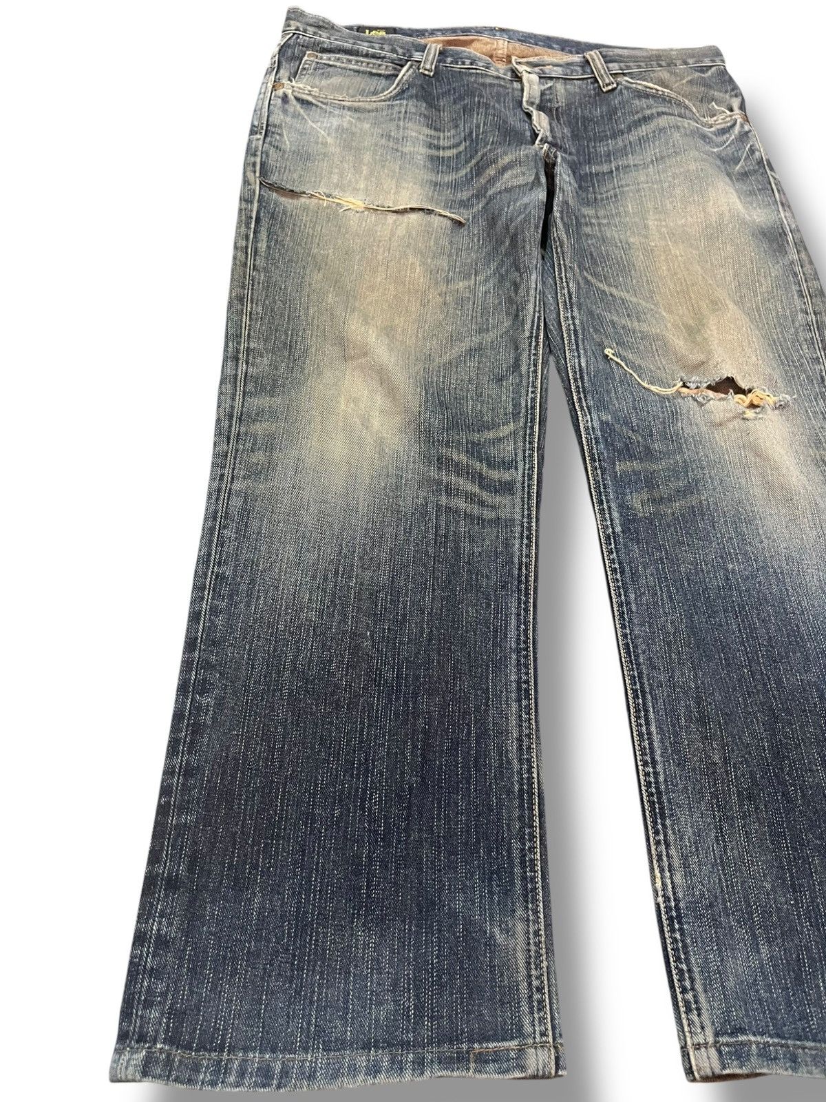Lee Vintage Lee Riders MR Mudwash Distressed Denim Size US 35 - 3 Thumbnail