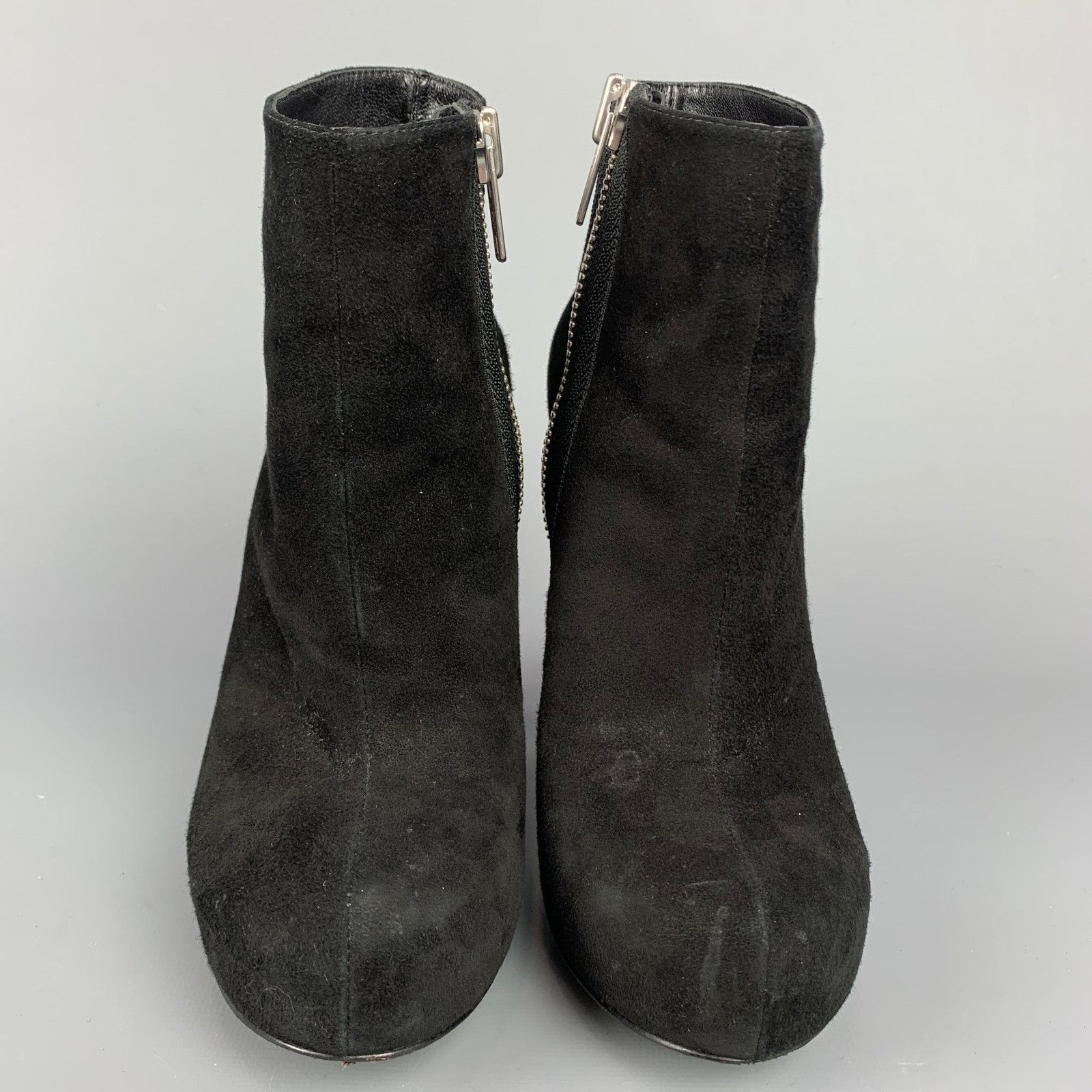 Alejandro Ingelmo ALEJANDRO INGELMO Size 5.5 Black Suede Platform Ankle Boots Size US 5.5 / IT 35.5 - 4 Thumbnail