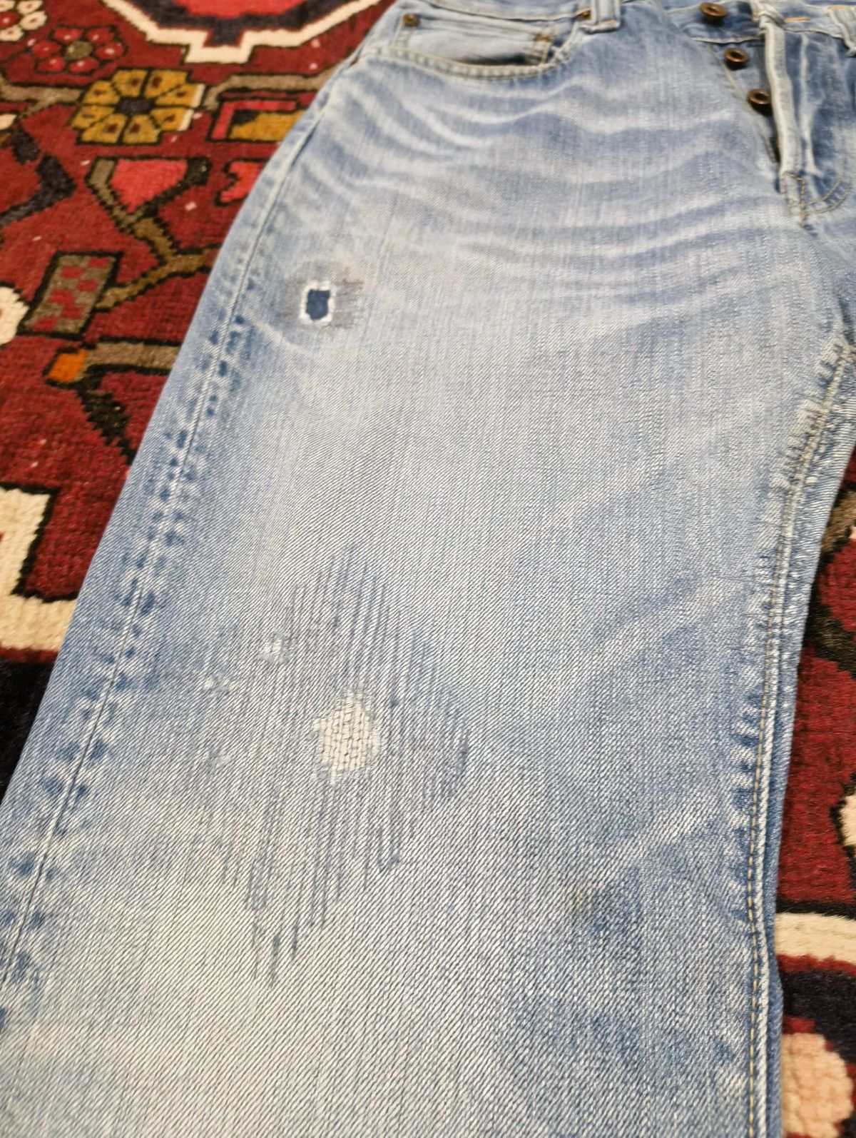 BRU NA BOINNE BRU NA BOINNE Repaired Distressed Japanese designer Size US 31 - 5 Thumbnail