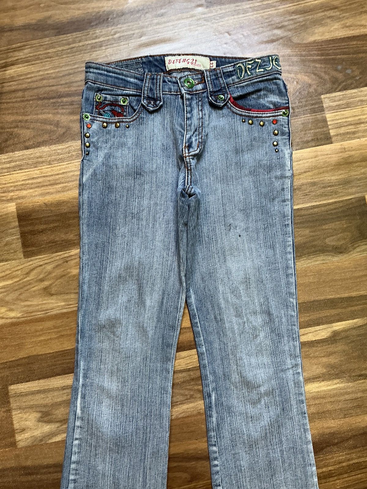 Designer Vintage DFZ jeans Size 28" / US 6 / IT 42 - 4 Thumbnail