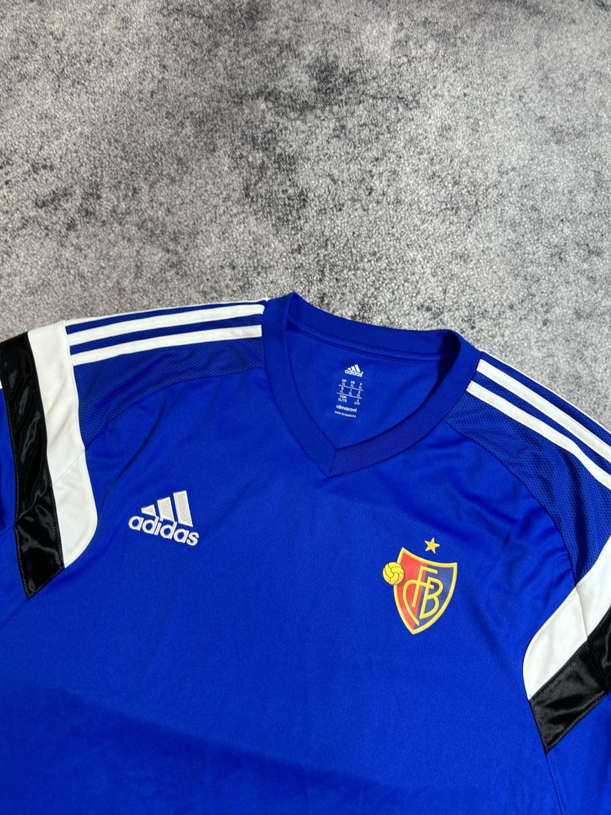 Adidas × Vintage Vintage Adidas Basel Soccer Jersey Streetwear Casual Rare XL Size US XL / EU 56 / 4 - 2 Thumbnail