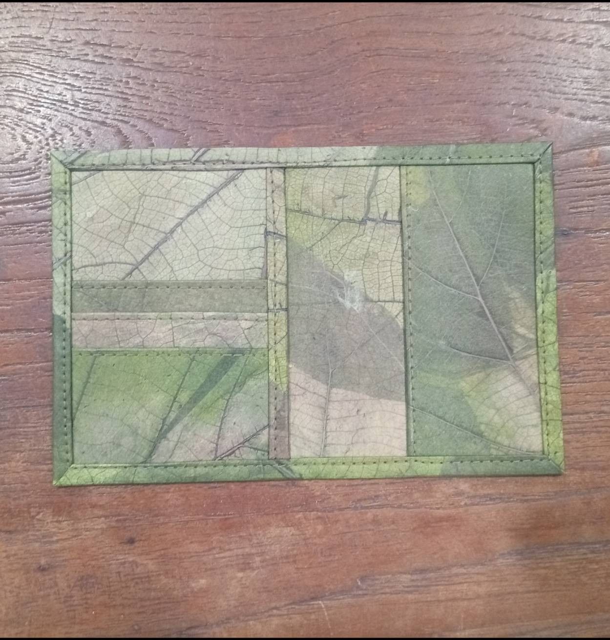 Other TRAVEL PASSPORT BILLNOTE HOLDER REAL TEAK LEAF LEATHER Size ONE SIZE - 3 Thumbnail