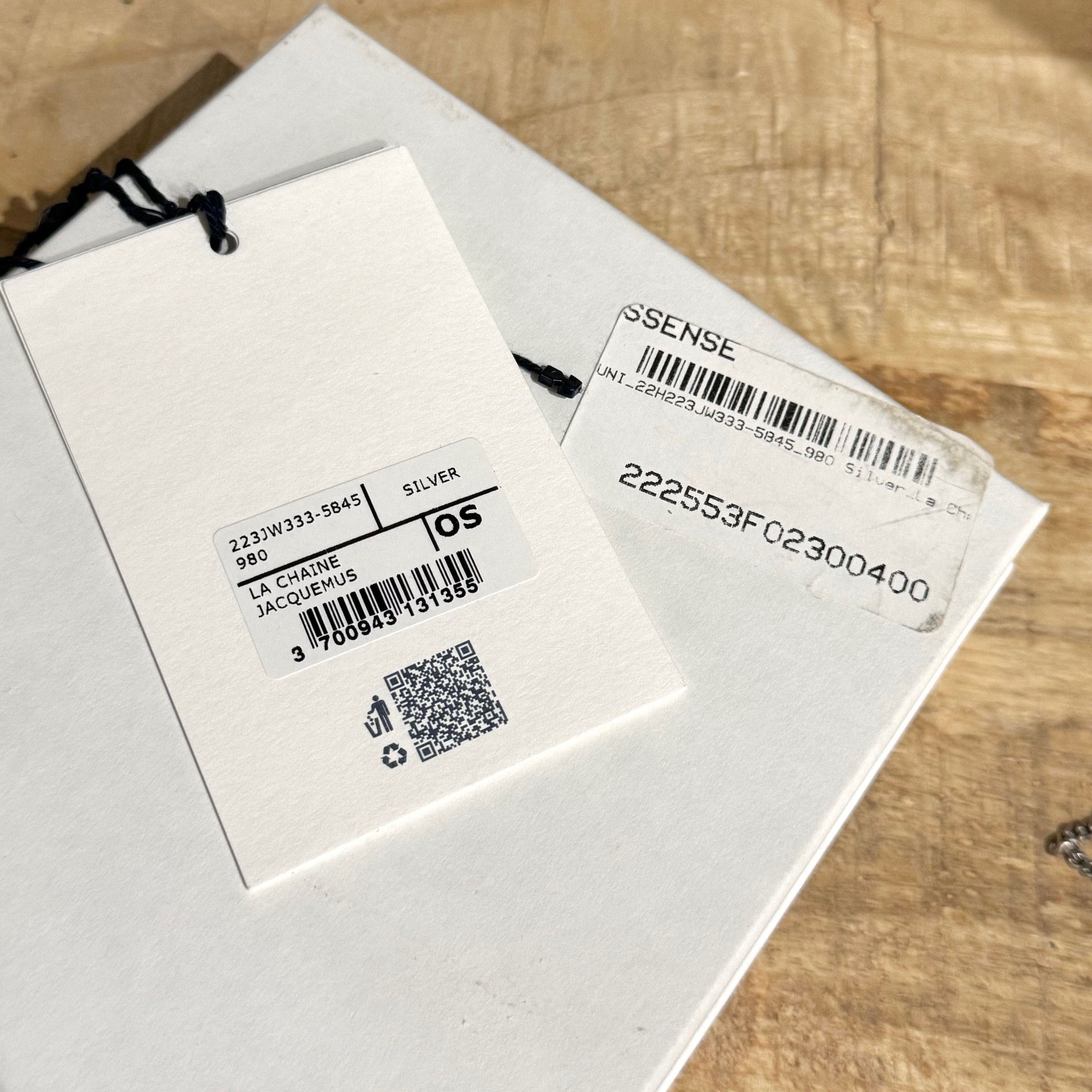 Jacquemus Jacquemus Silver Logo Signature La Chaîne Necklace Size ONE SIZE - 9 Thumbnail