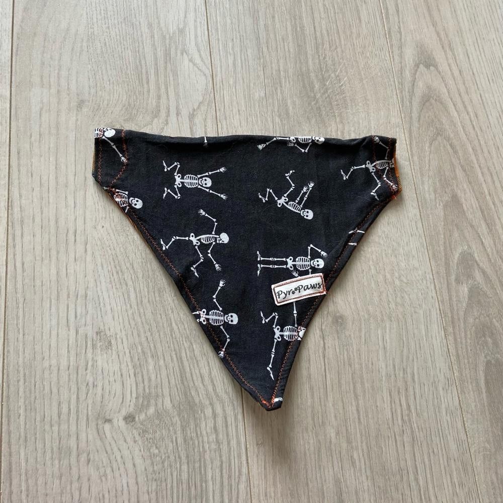Designer Pyr Paws Skeleton and Plaid Dog Bandana Size ONE SIZE - 1 Thumbnail