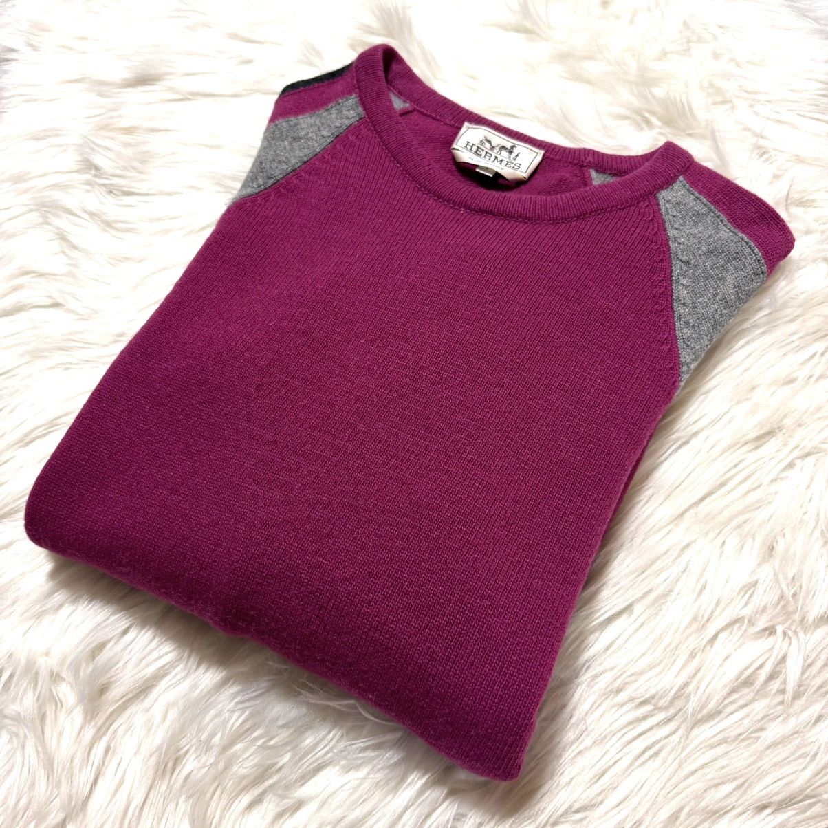 Hermes Hermes color-switched border sweater, L, Size US L / EU 52-54 / 3 - 9 Thumbnail