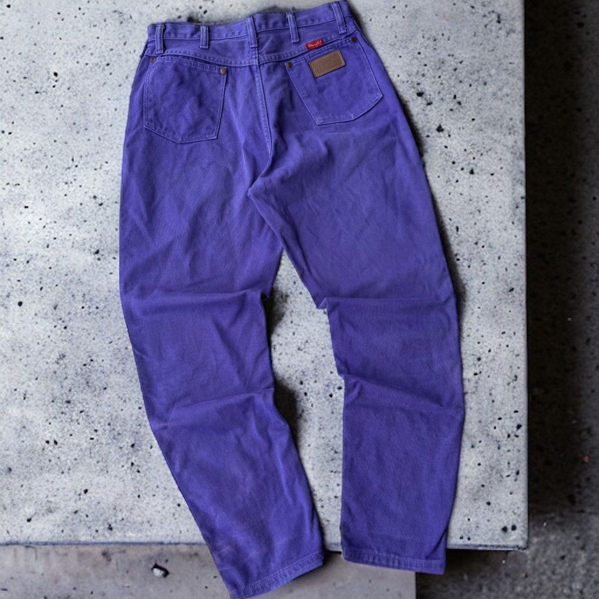 Vintage × Wrangler 90s WRANGLER STRAIGHT LEG PURPLE WASHED JEANS PANTS VINTAGE Size US 32 / EU 48 - 4 Thumbnail