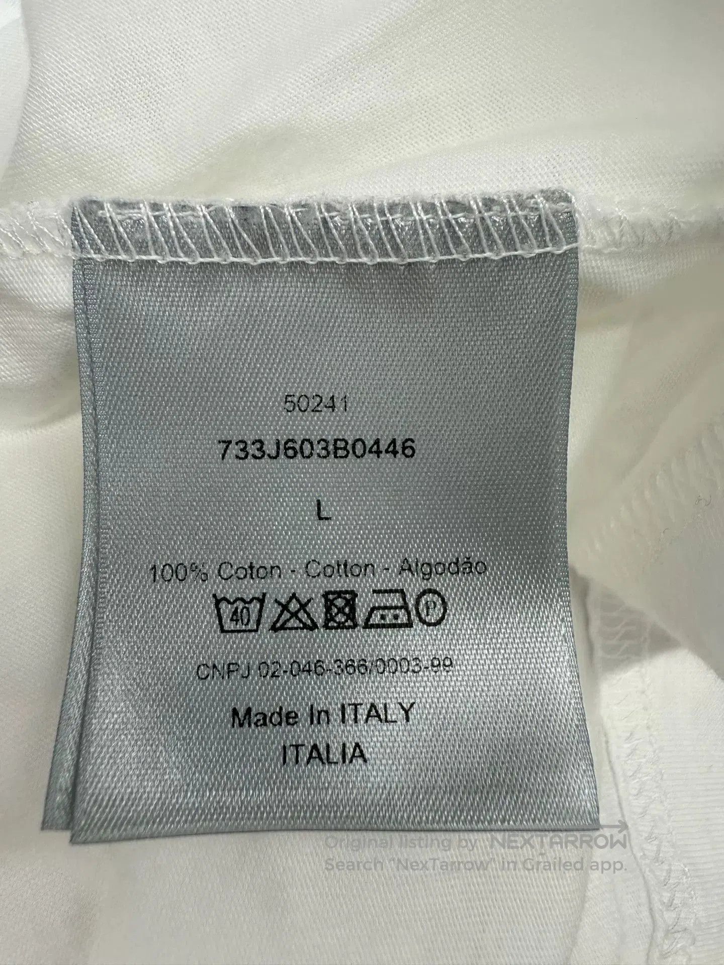 Dior dior pure white short sleeve t. Size US L / EU 52-54 / 3 - 4 Thumbnail