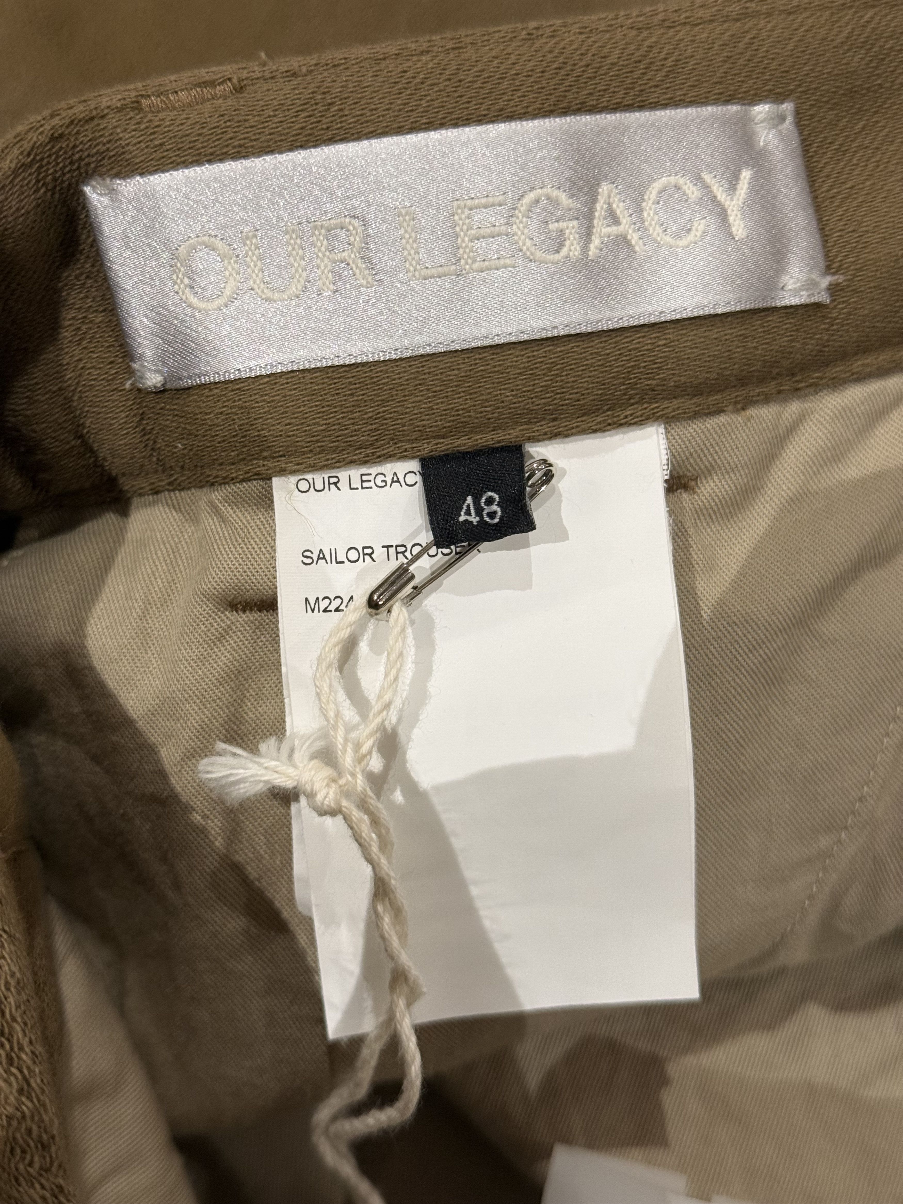 Our Legacy 💚 2024 Our Legacy Sailor Trouser Olive Broken Sateen 48 NEW Size US 32 / EU 48 - 17 Thumbnail