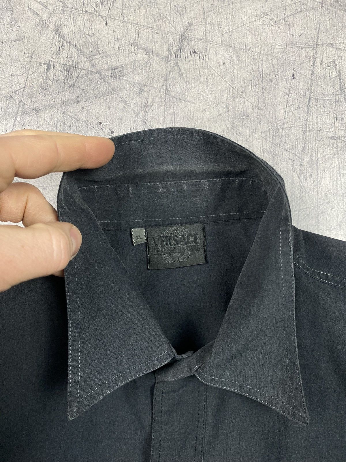 Versace Jeans Couture Vintage 90s Versace Jeans Couture Pocket Button Up Shirt Size US XL / EU 56 / 4 - 16 Thumbnail
