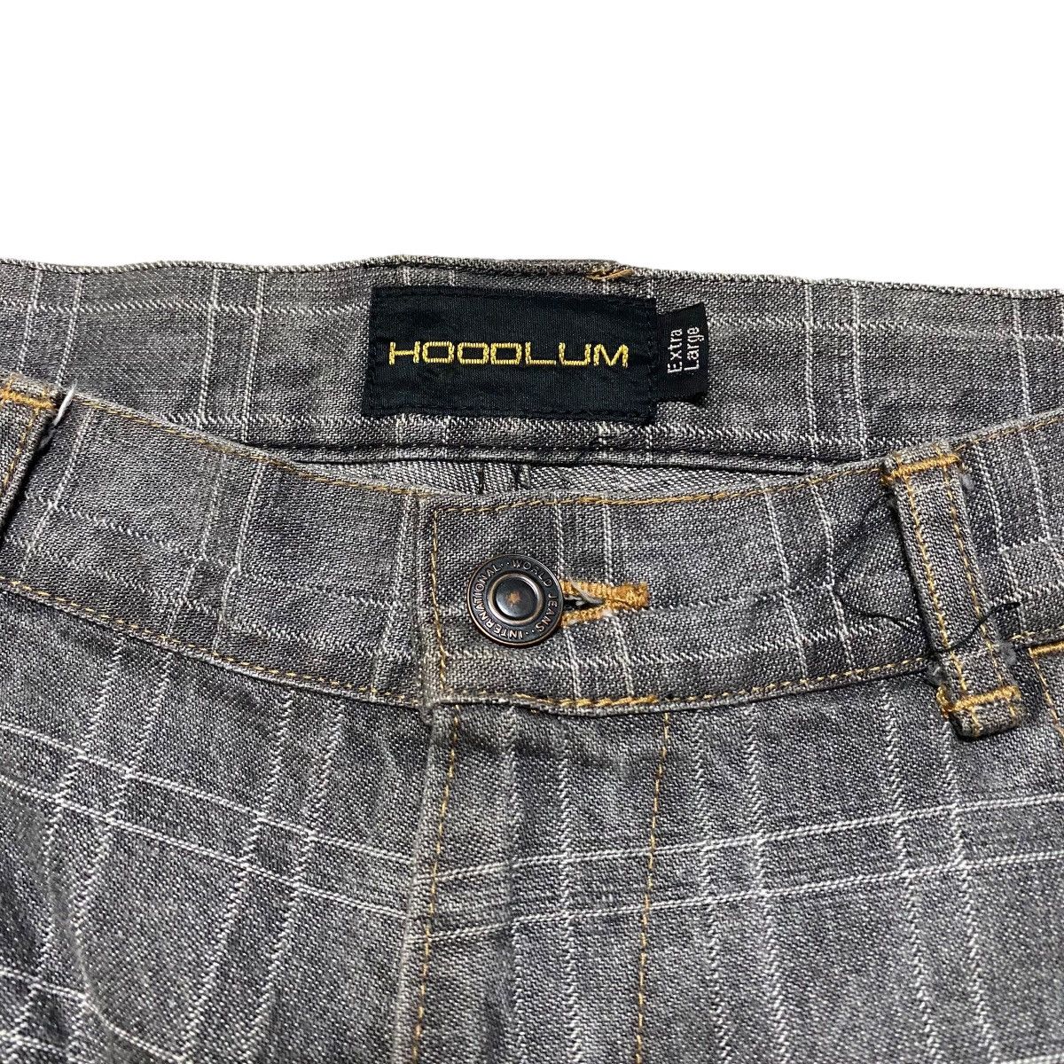 Vintage Vintage School Of Hard Knocks X Hoodlum Denim Baggy Jeans Size US 34 / EU 50 - 7 Thumbnail