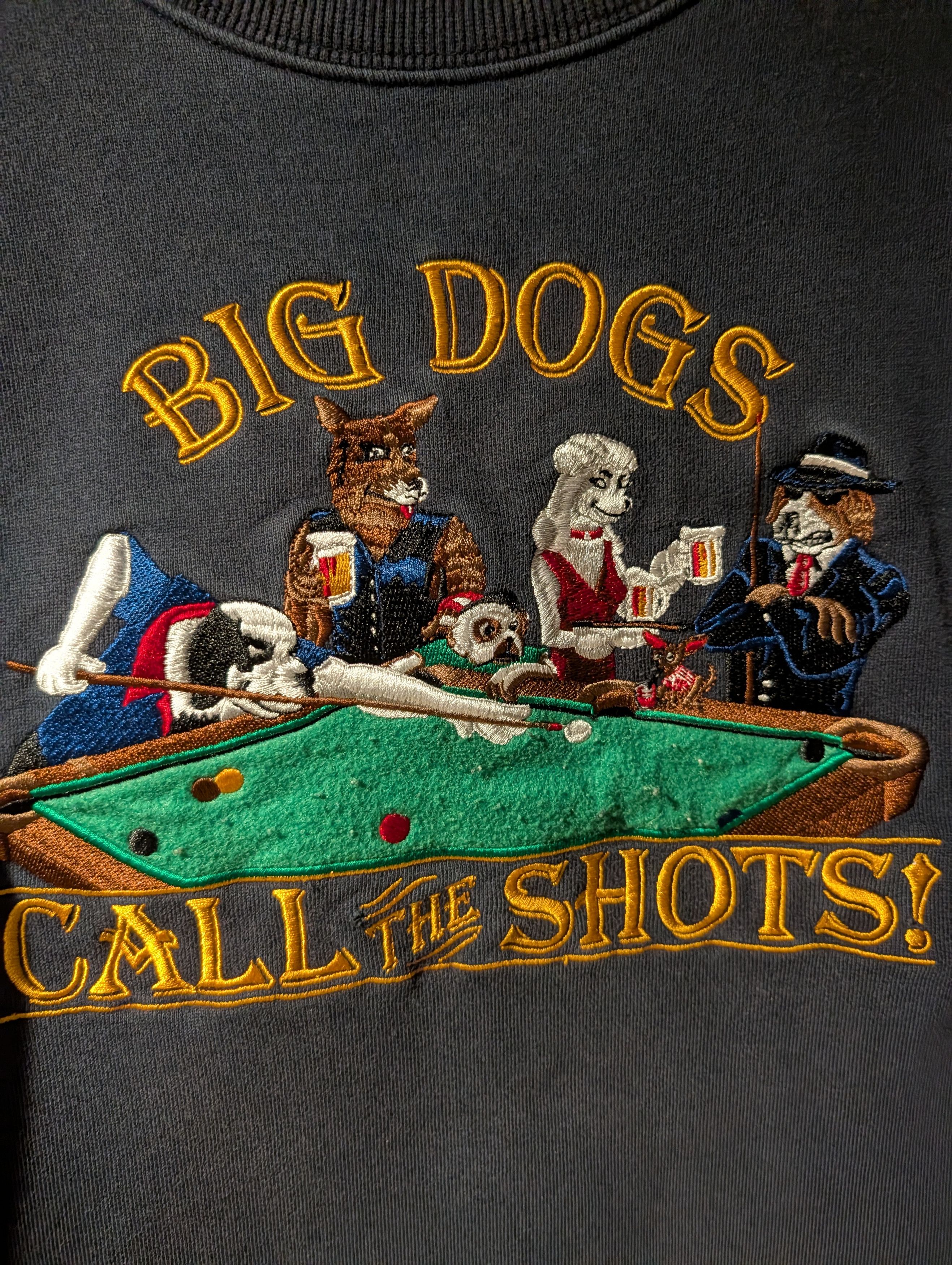 Big Dogs Vintage Big Dogs Billiards Pool Embroidered Crewneck Boxy Size US XL / EU 56 / 4 - 2 Thumbnail