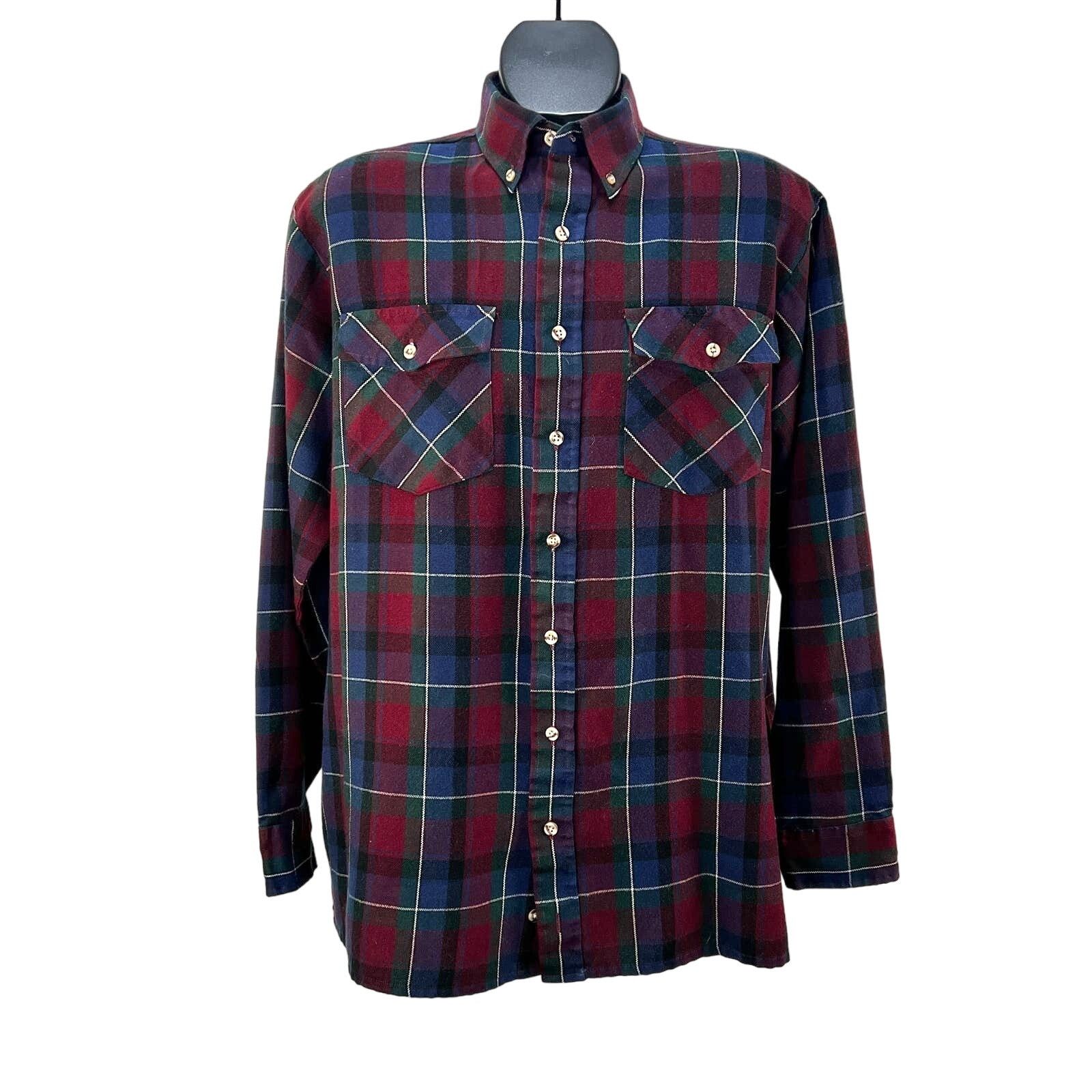 Vintage Vintage Van Heusen Winterweights Acrylic Flannel Shirt Size US L / EU 52-54 / 3 - 1 Thumbnail