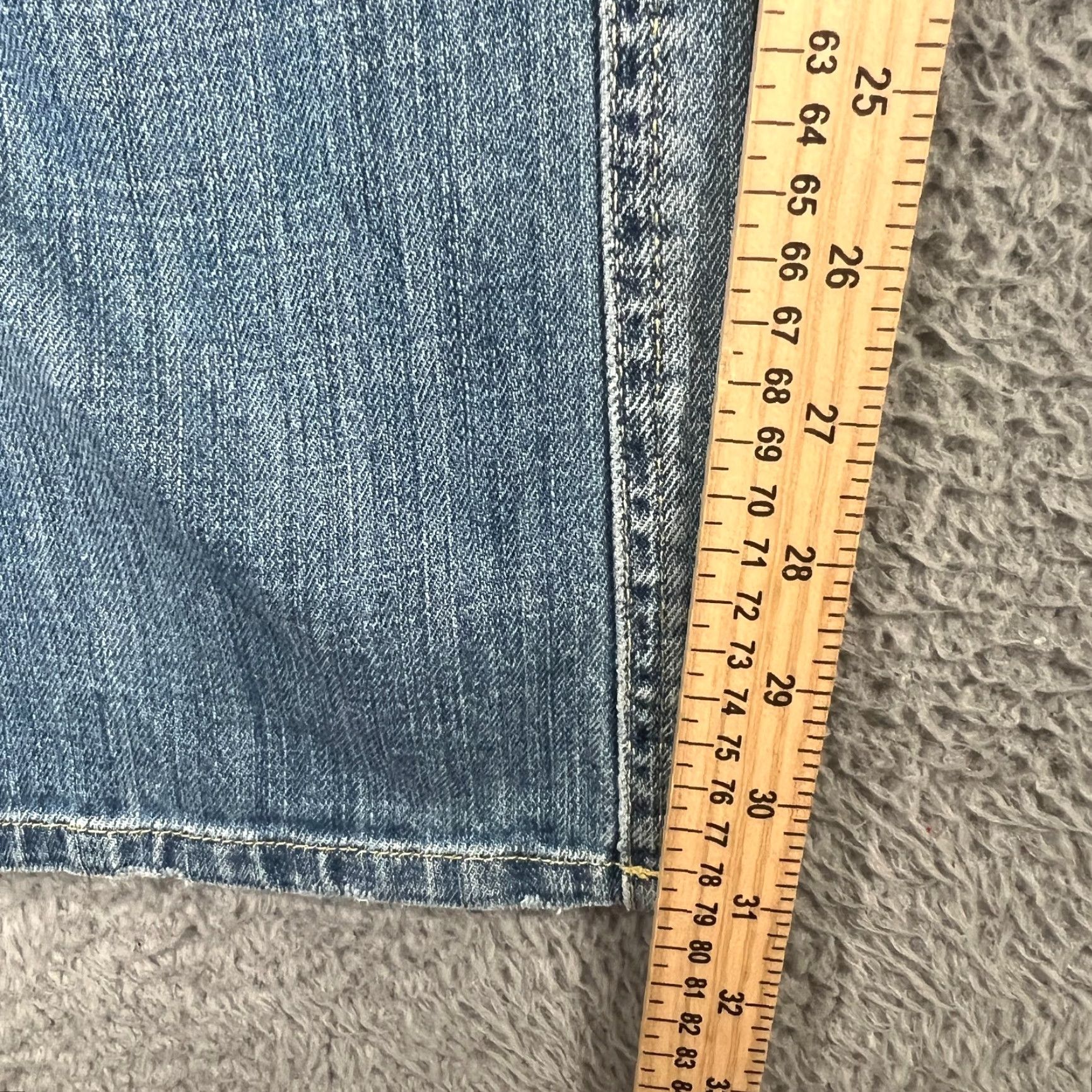 WeSC WeSC Blue Jeans Mens 34x31 Slim Fit Light Wash Denim Stretchy Whiskers Tag 34x32 Slimming Button Classic American Straight Clothing Size US 34 / EU 50 - 2 Thumbnail