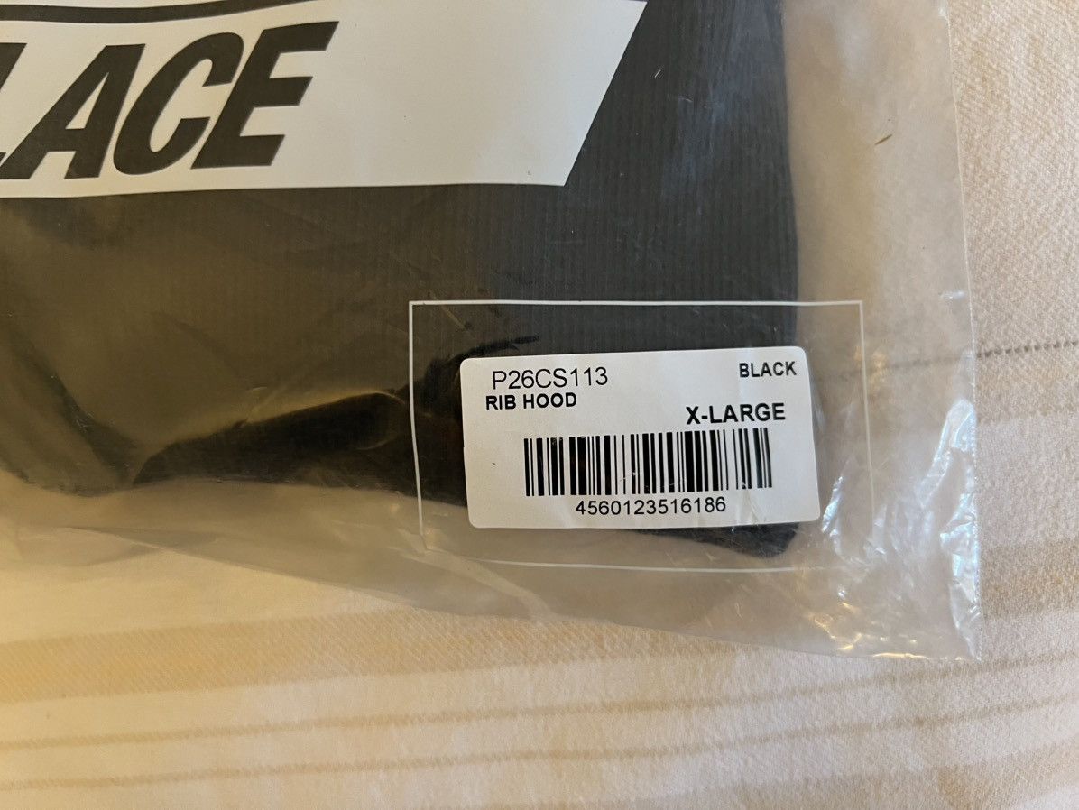 Palace Palace Black Rib Hood Hoodie Hooded Sweatshirt Size XL Size US XL / EU 56 / 4 - 5 Thumbnail