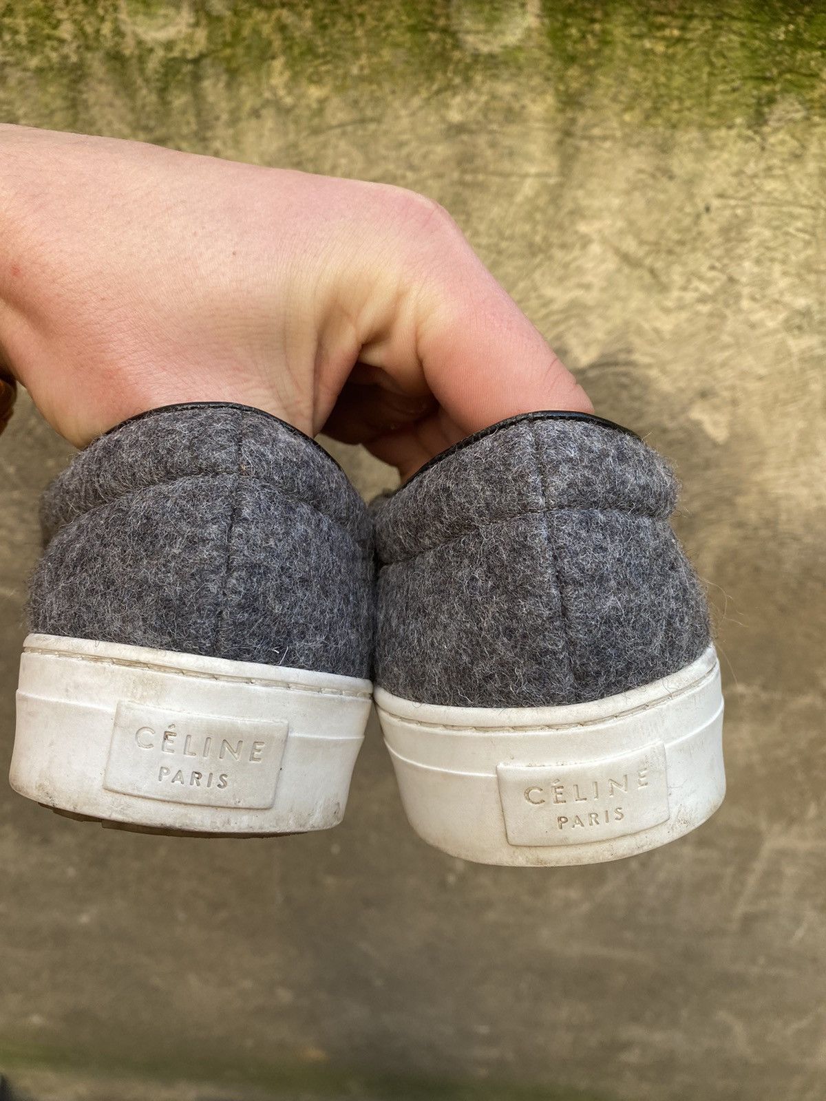Celine Celine Wool Leather Slip On Sneakers Size US 10 / EU 43 - 7 Thumbnail