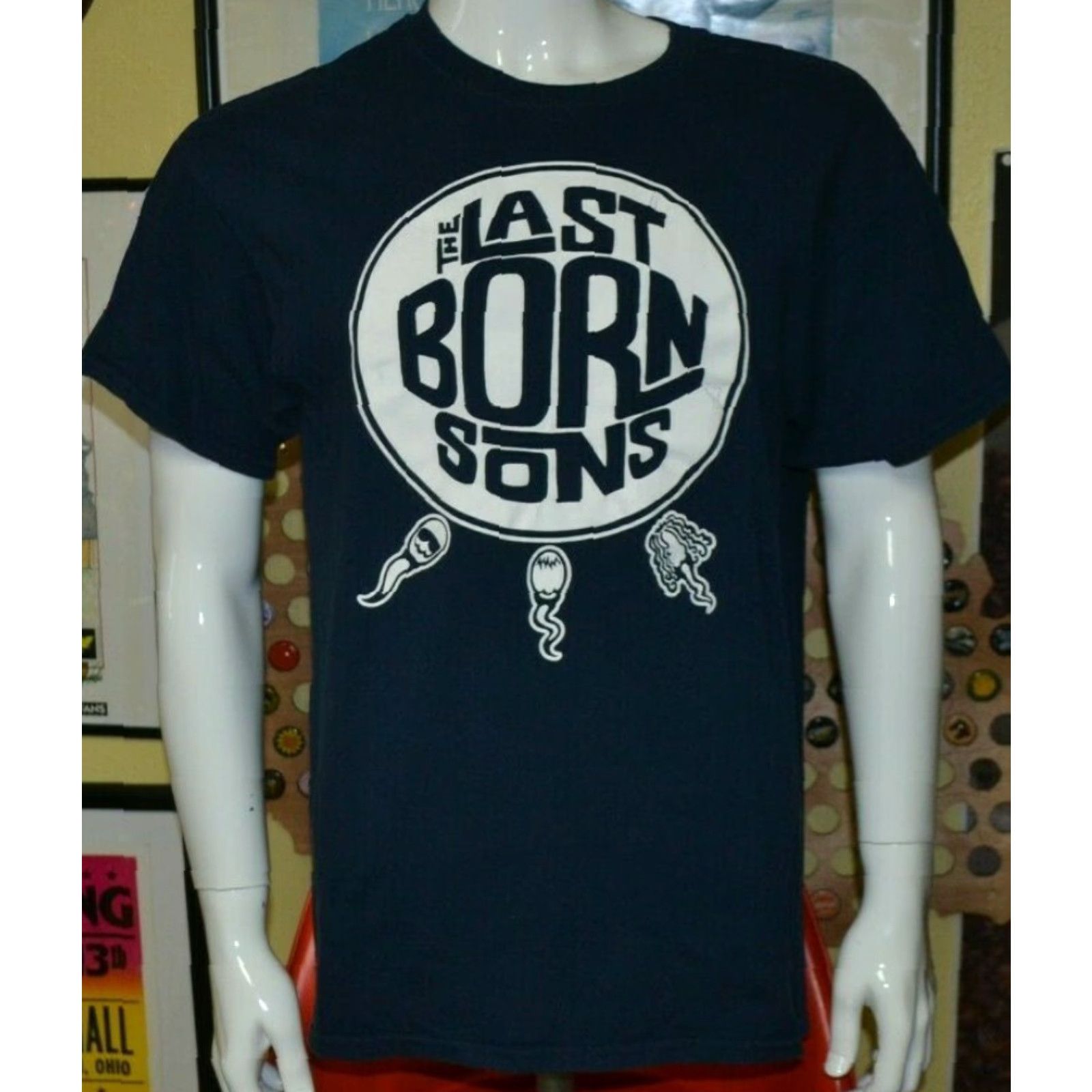 Gildan Last Born Sons Band Logo T Shirt Large Gildan Mens Blue 100% Cotton Music Graphic Tee Size US L / EU 52-54 / 3 - 2 Thumbnail