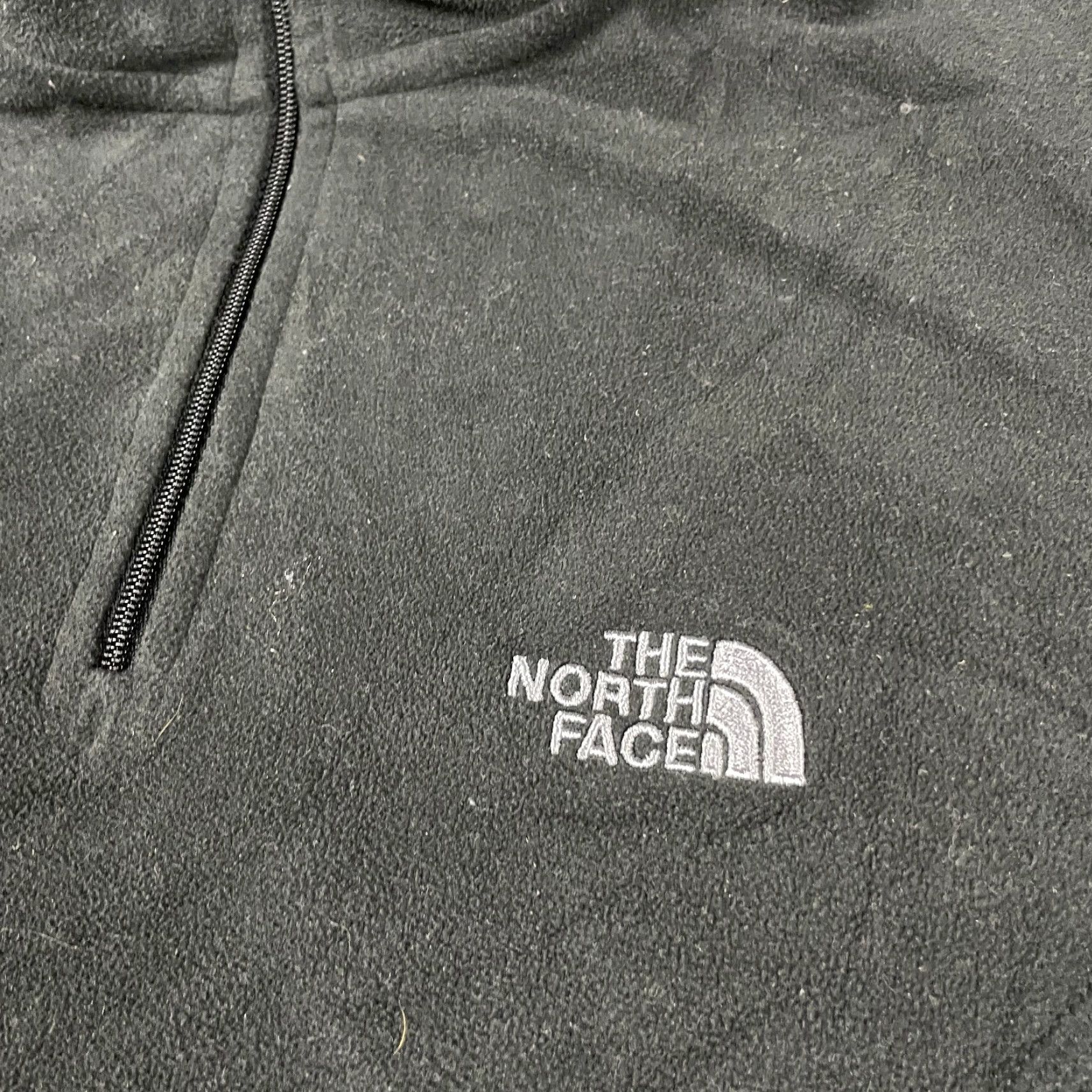 The North Face VINTAGE The North Face Sweater Women's M Pullover 1/4 Zip Black Fleece Mock Neck Running Activewear Mens? Girls? Wait. Size M / US 6-8 / IT 42-44 - 3 Thumbnail