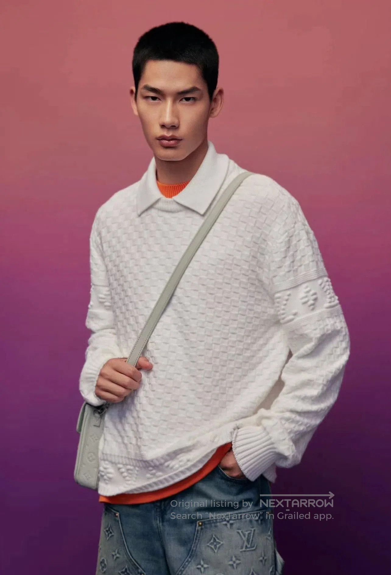 Louis Vuitton Louis Vuitton Men's Solid Collar Pullover. Size US XXL / EU 58 / 5 - 7 Thumbnail