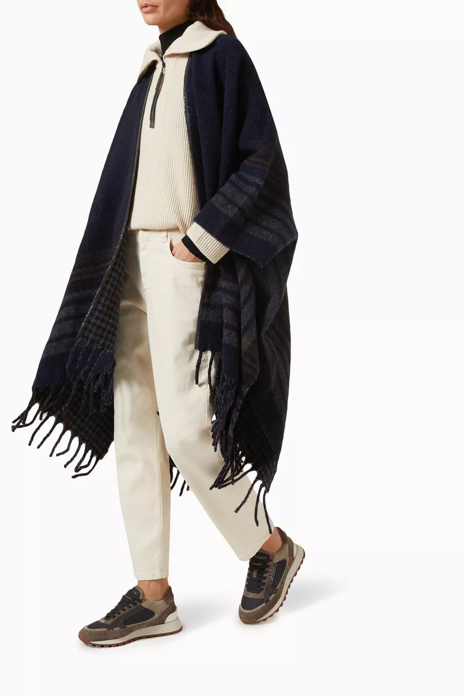 Brunello Cucinelli o1y0725 Size : OS / Cloak in Multicolor Size ONE SIZE - 3 Thumbnail