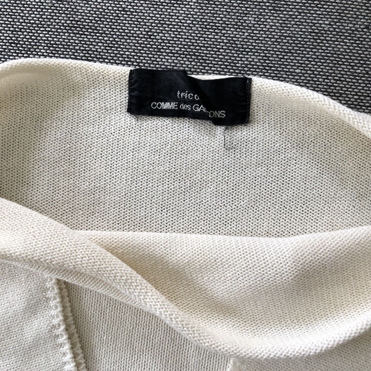 Tricot Comme des Garcons Tricot COMME des GARCONS White Boat Neck Knitwear Size S / US 4 / IT 40 - 6 Thumbnail