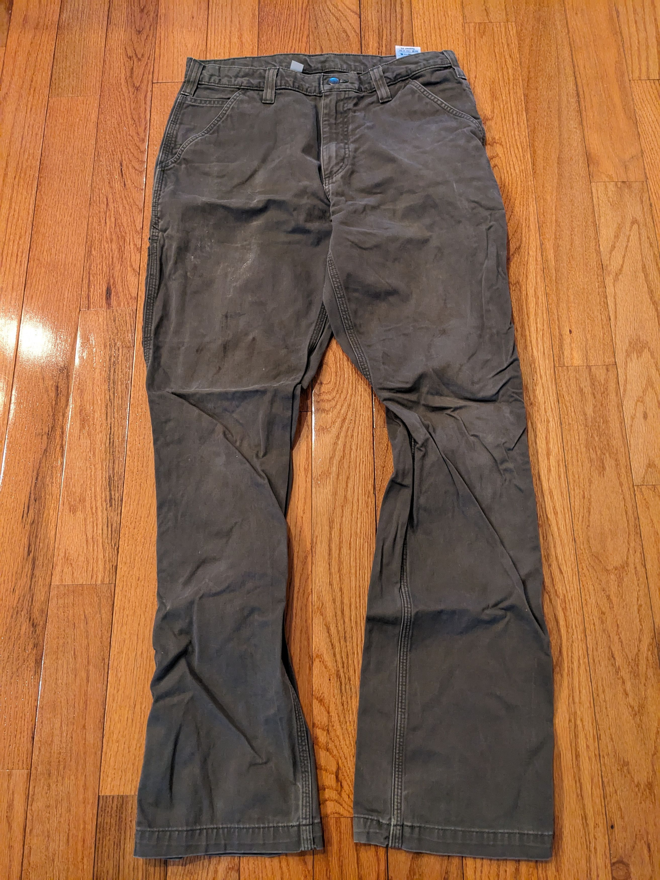 Carhartt × Vintage Vintage Carhartt B324 DFE 34 x 34 Relaxed Fit Green Pants Size US 34 / EU 50 - 6 Thumbnail