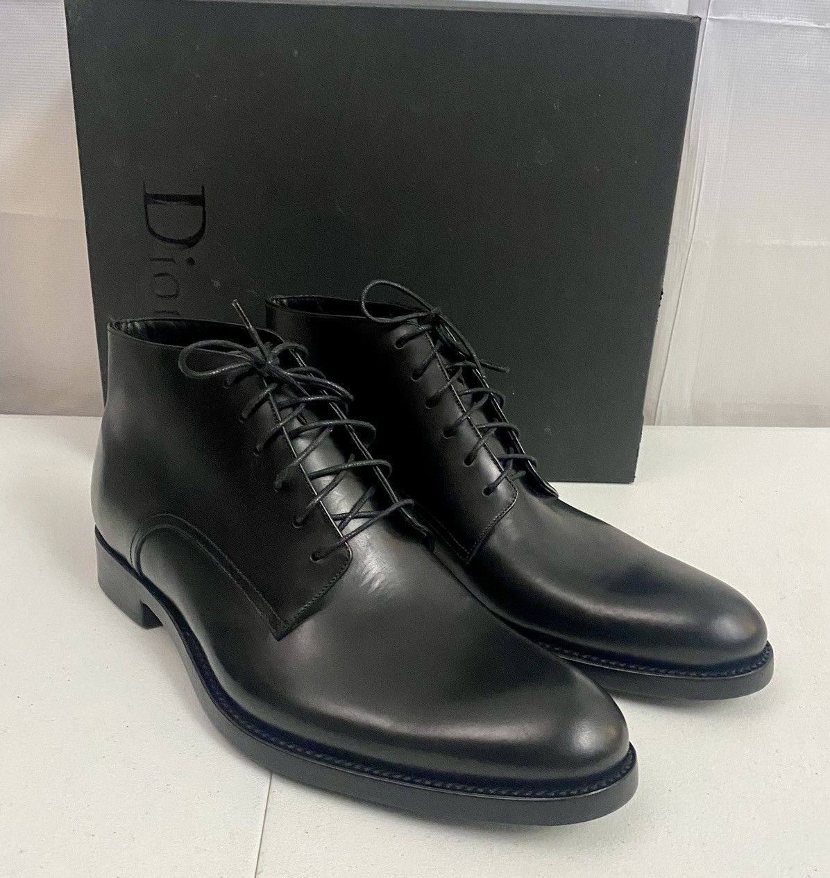 Dior Dior x Kris Van Assche Black Leather Lace Up Boots 11 NEW Size US 11 / EU 44 - 7 Thumbnail