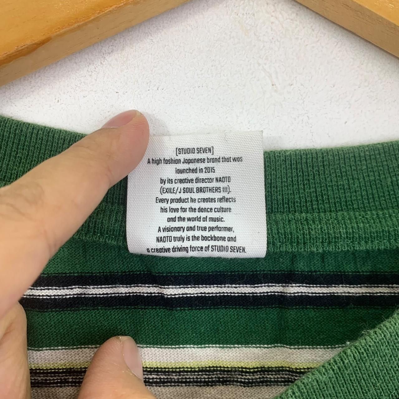 Studio Seven STUDIO SEVEN JAPAN Naoto Exile Brand Tee Shirt Top Striped Size US S / EU 44-46 / 1 - 6 Thumbnail