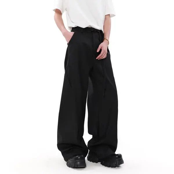 Japanese Brand VIBE Black Vintage Loose Fit Casual Suit Trousers Size US 32 / EU 48 - 4 Thumbnail