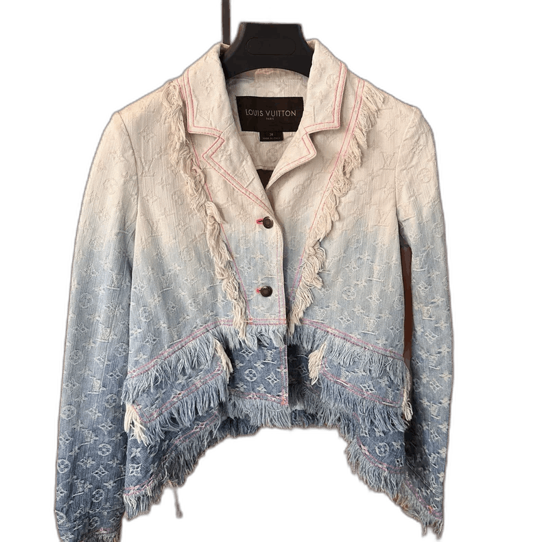 Louis Vuitton Louis Vuitton Gradient Fringed Denim Jacket Size M / US 6-8 / IT 42-44 - 1 Thumbnail