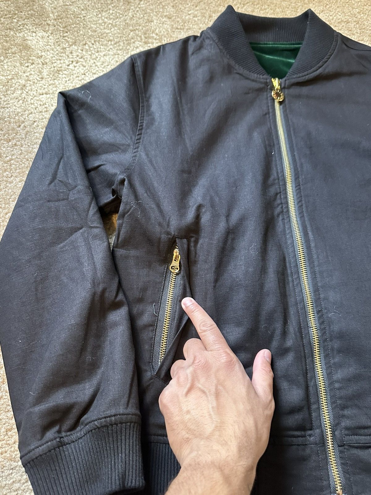 Other Timeless Piece Custom Reversible Bomber Jacket Green Size US M / EU 48-50 / 2 - 7 Thumbnail
