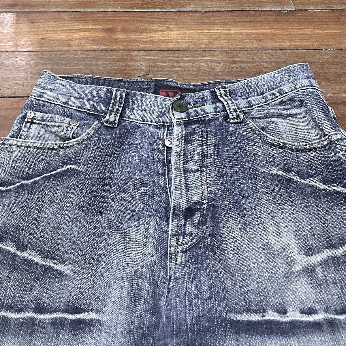 Diesel × Vintage Rare Design Vintage Brand Diesel Flared Jeans 1990s Size US 30 / EU 46 - 3 Thumbnail