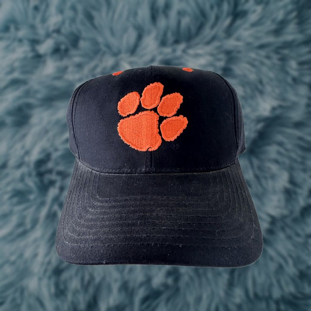 Vintage VINTAGE Clemson Tigers Snap Back Hat Cap 90s Adjustable Navy Men Size ONE SIZE - 1 Thumbnail