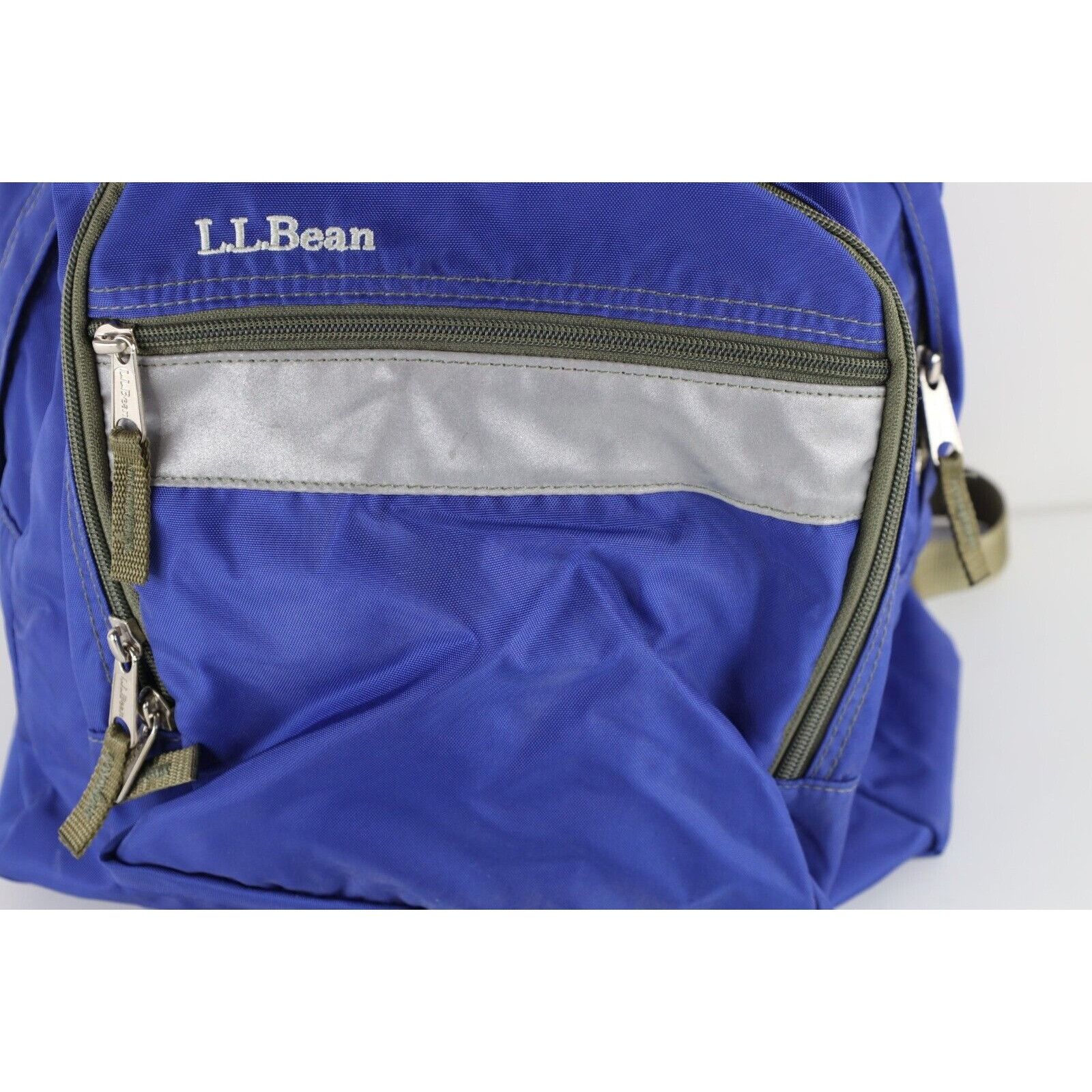 L.L. Bean × Vintage Vintage LL Bean Distressed Spell Out Reflective Backpack Bag Size ONE SIZE - 2 Thumbnail