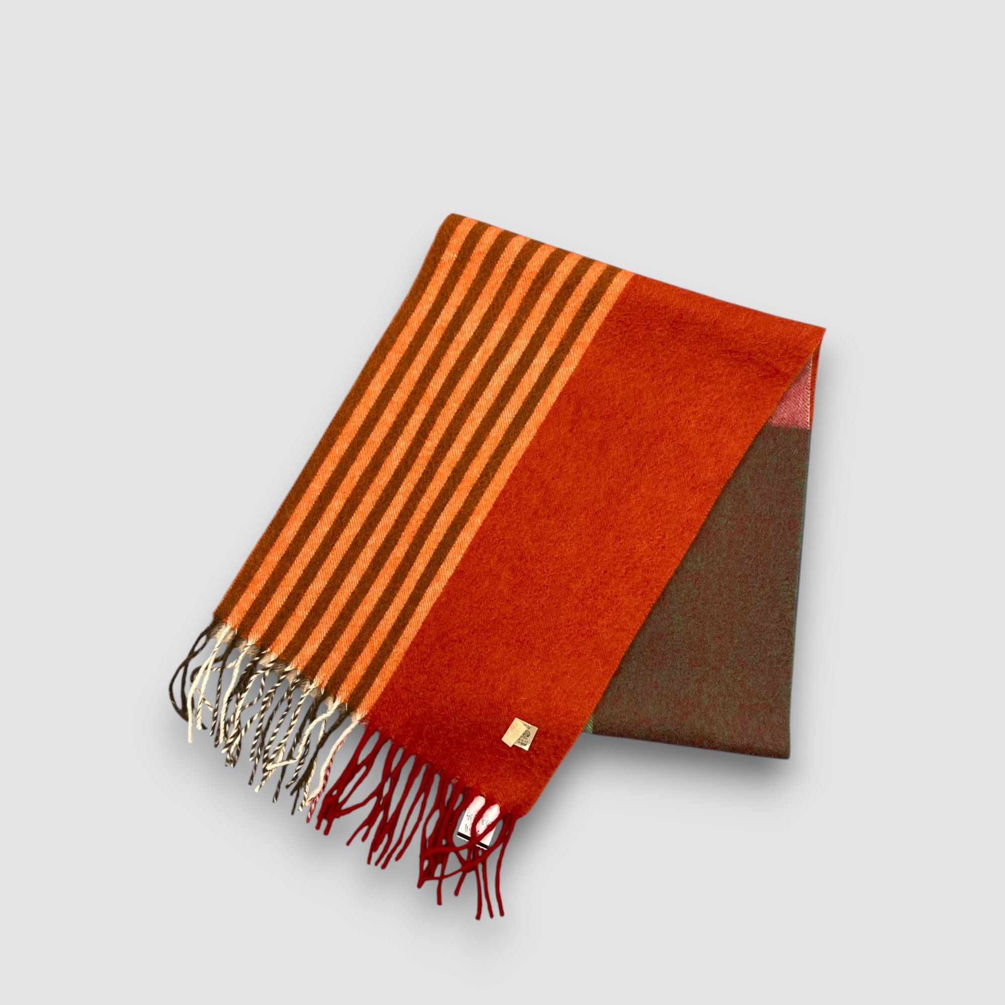 Japanese Brand Vintage Cricket Scarf Muffler Cashmere Winter Fringe Scarves Size ONE SIZE - 4 Thumbnail