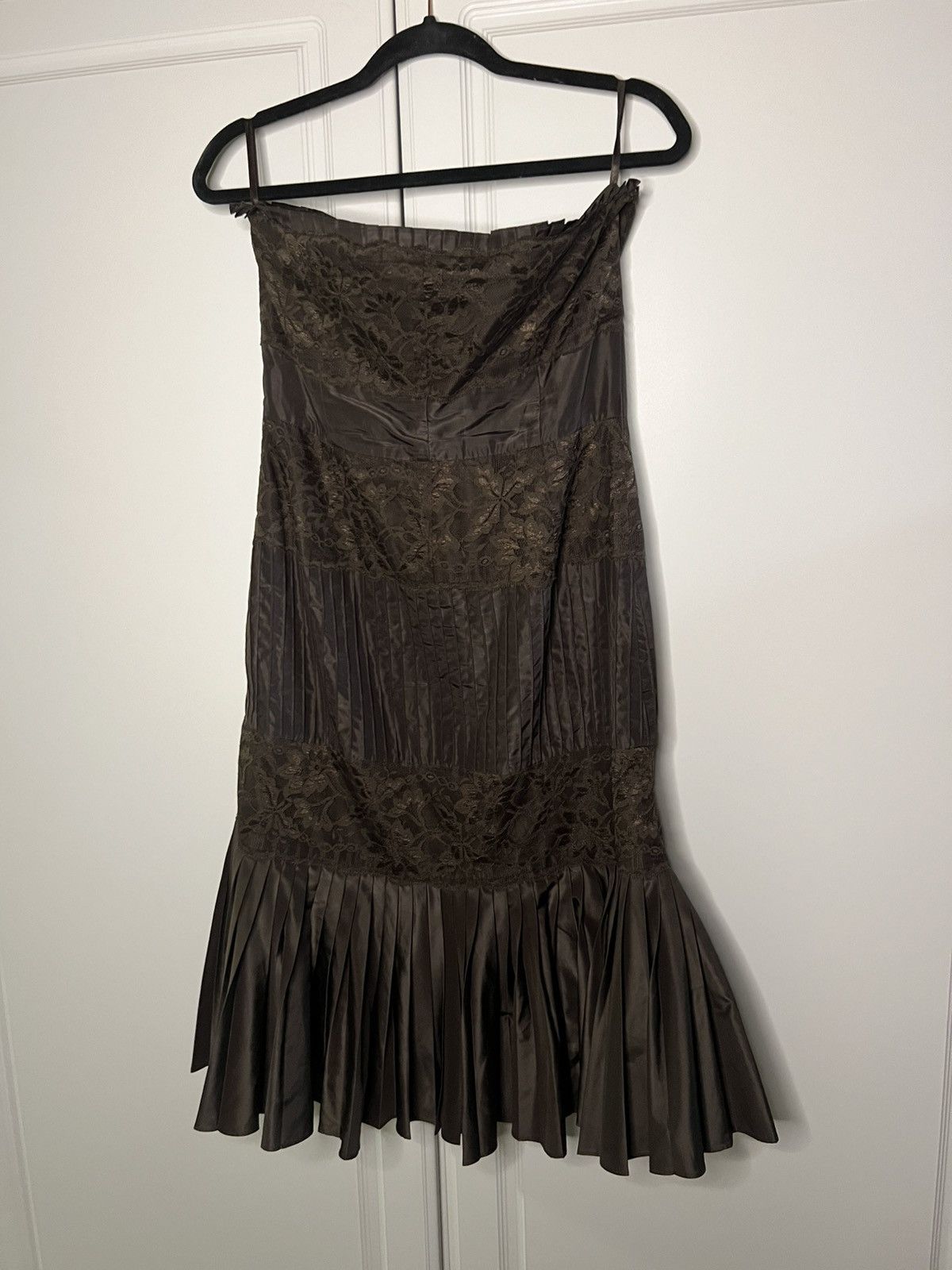 Banana Republic × Vintage Y2K Banana Republic Silk Blend Western Formal Dress Size M / US 6-8 / IT 42-44 - 12 Thumbnail